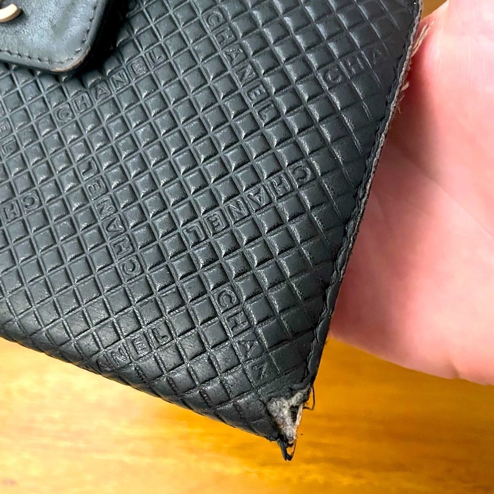 COPY - CHANEL Lambskin Diamond Quilted Black Large Wallet 💯 AUTHENTIC - Picture 7 of 16